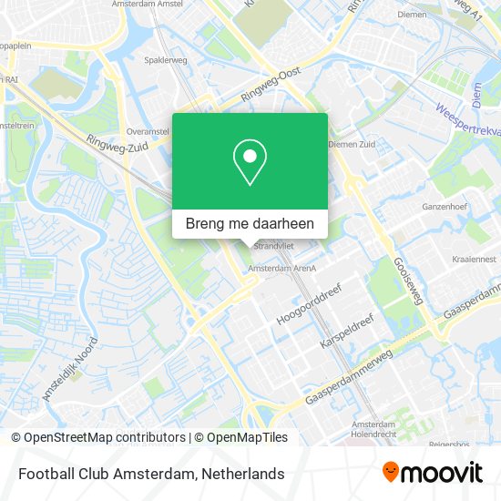 Football Club Amsterdam kaart