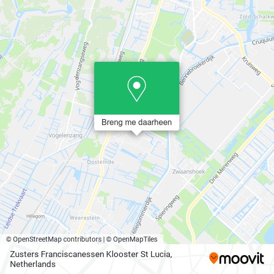 Zusters Franciscanessen Klooster St Lucia kaart