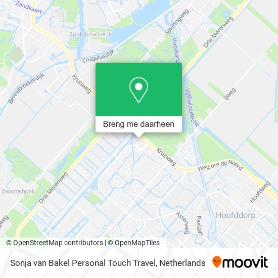 Sonja van Bakel Personal Touch Travel kaart