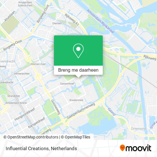 Influential Creations kaart