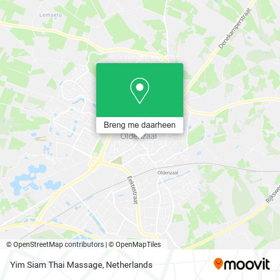 Yim Siam Thai Massage kaart
