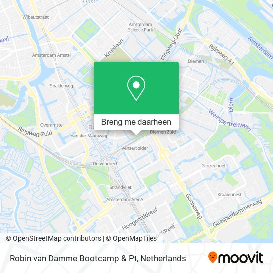 Robin van Damme Bootcamp & Pt kaart
