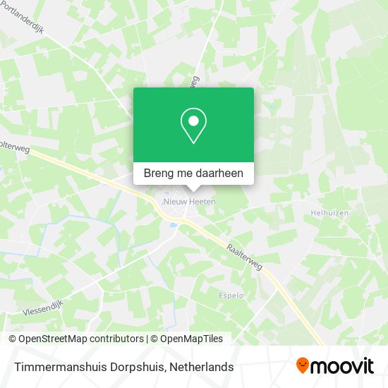 Timmermanshuis Dorpshuis kaart