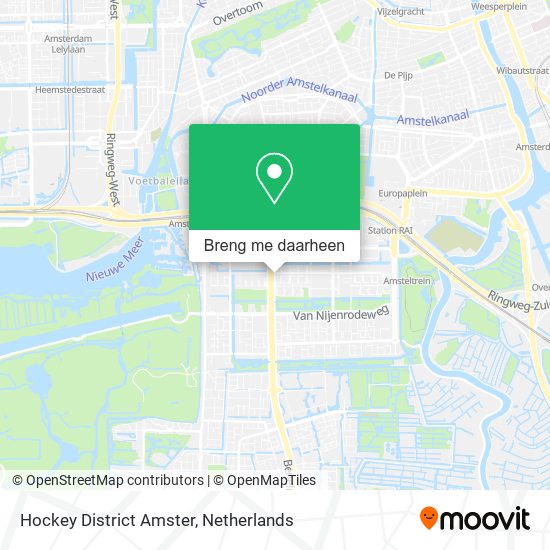 Hockey District Amster kaart