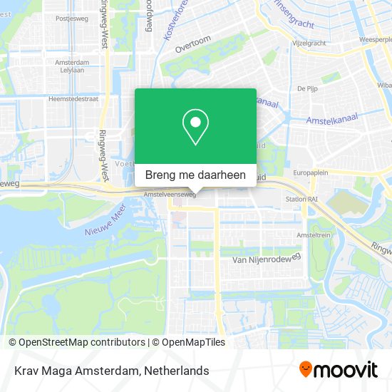 Krav Maga Amsterdam kaart