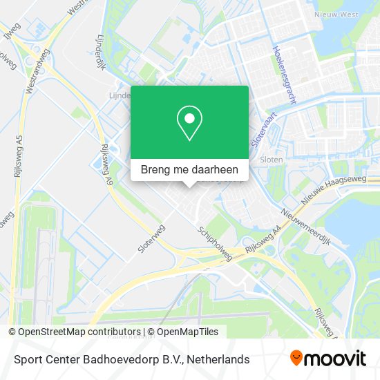 Sport Center Badhoevedorp B.V. kaart