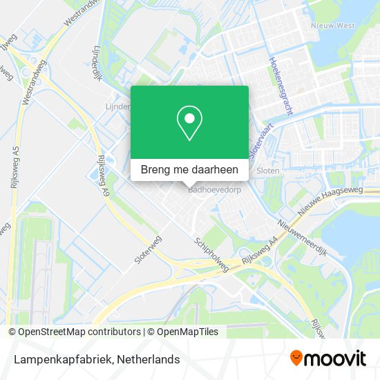 Lampenkapfabriek kaart