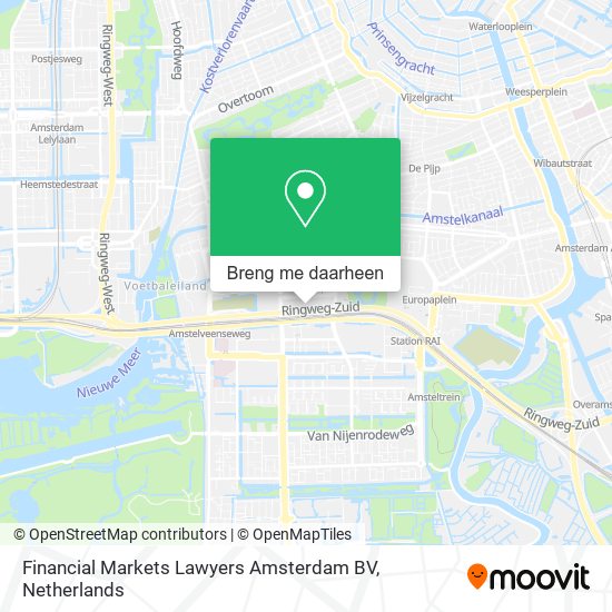 Financial Markets Lawyers Amsterdam BV kaart