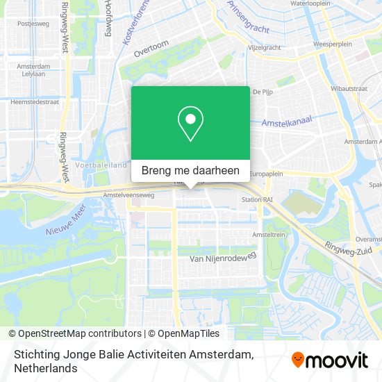 Stichting Jonge Balie Activiteiten Amsterdam kaart