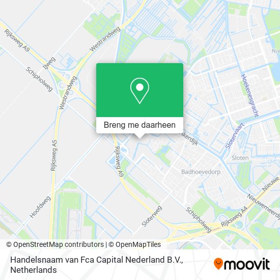 Handelsnaam van Fca Capital Nederland B.V. kaart
