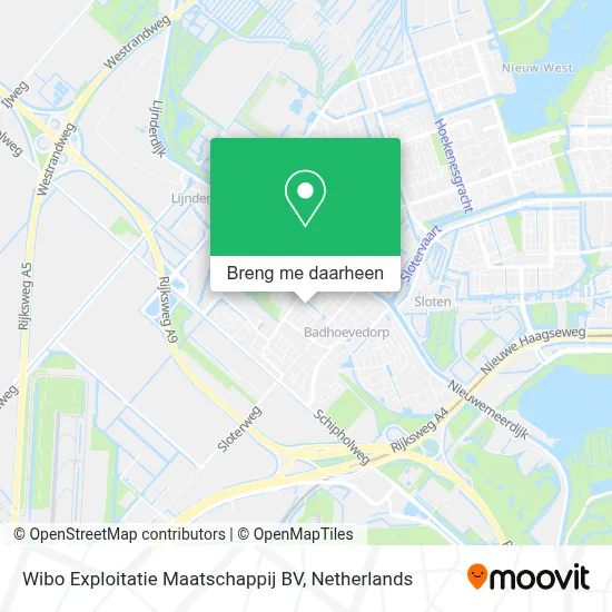 Wibo Exploitatie Maatschappij BV kaart