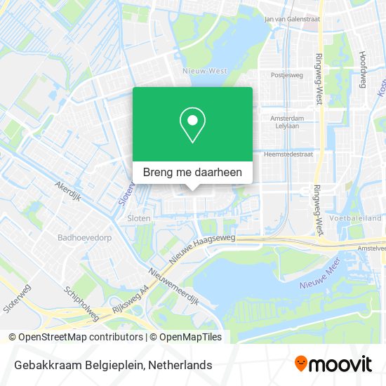 Gebakkraam Belgieplein kaart