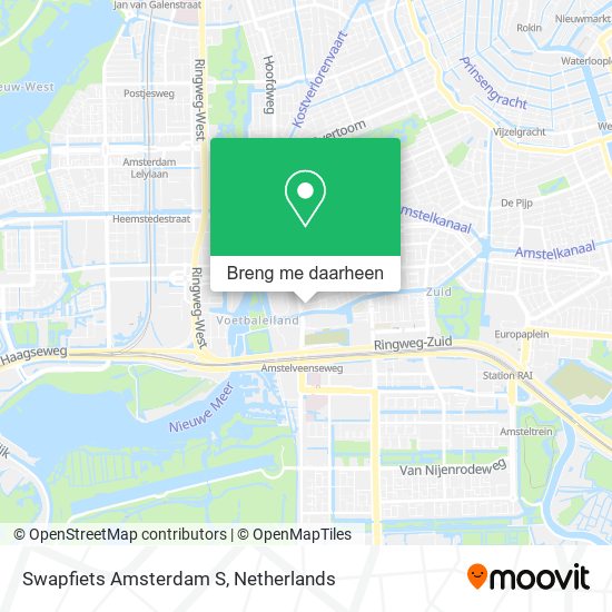 Swapfiets Amsterdam S kaart