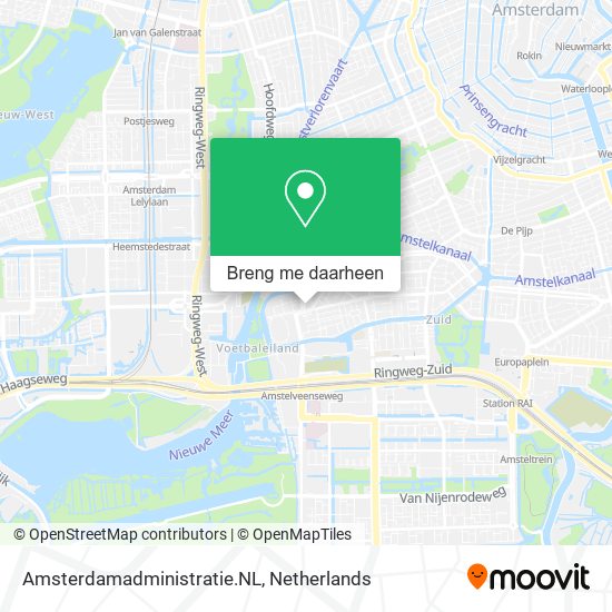 Amsterdamadministratie.NL kaart