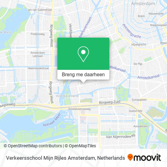 Verkeersschool Mijn Rijles Amsterdam kaart