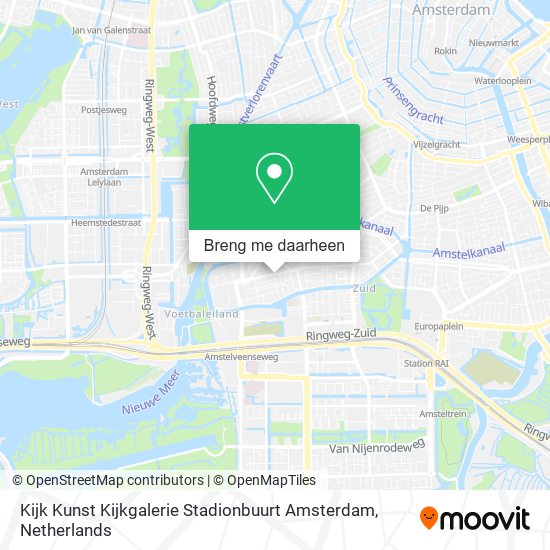 Kijk Kunst Kijkgalerie Stadionbuurt Amsterdam kaart