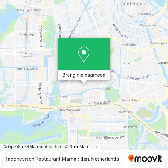 Indonesisch Restaurant Mamak den kaart