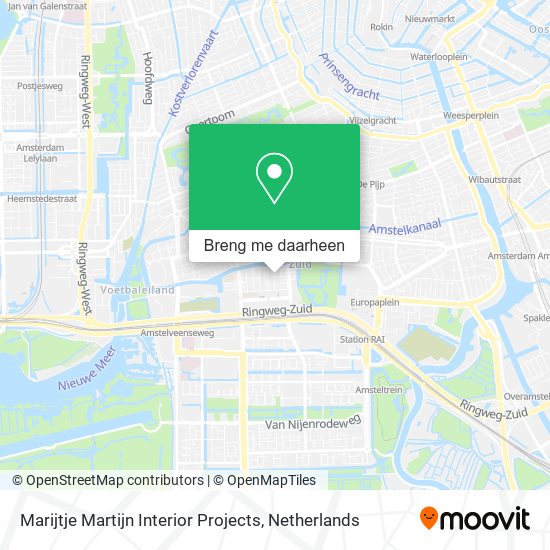 Marijtje Martijn Interior Projects kaart