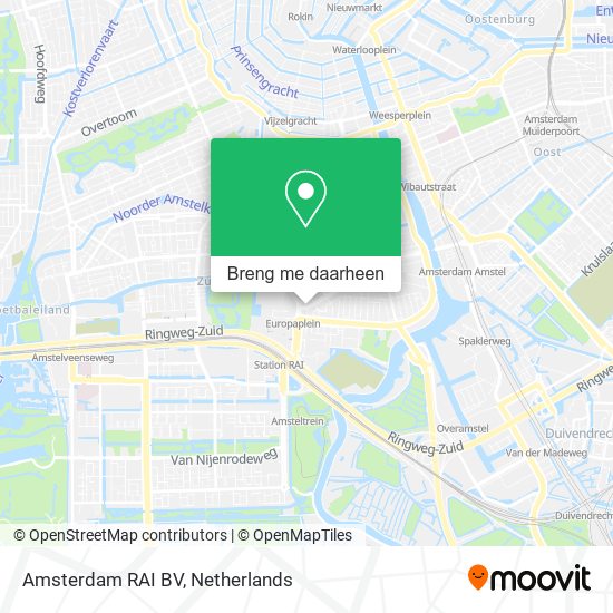 Amsterdam RAI BV kaart