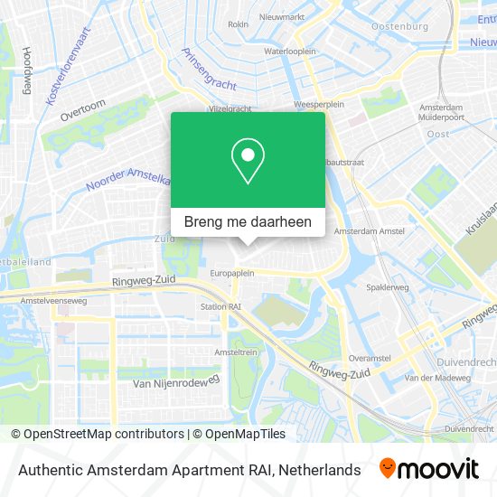 Authentic Amsterdam Apartment RAI kaart