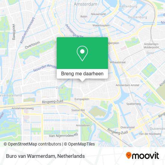 Buro van Warmerdam kaart