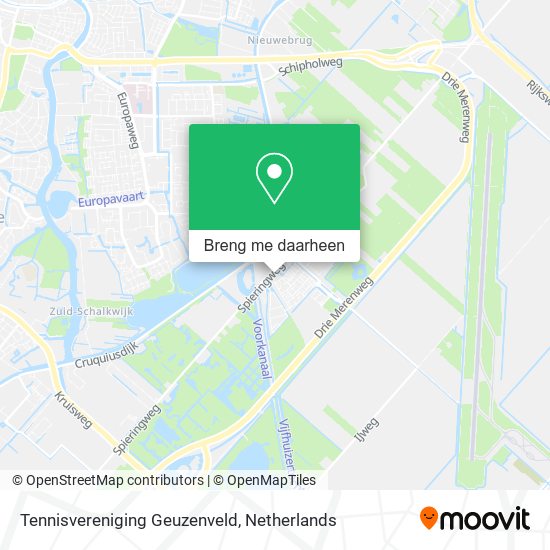 Tennisvereniging Geuzenveld kaart