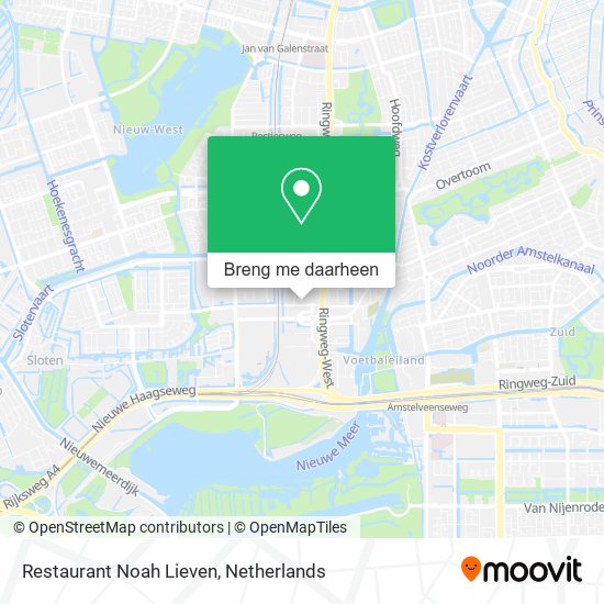 Restaurant Noah Lieven kaart