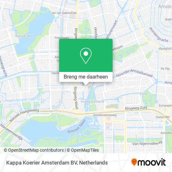 Kappa Koerier Amsterdam BV kaart