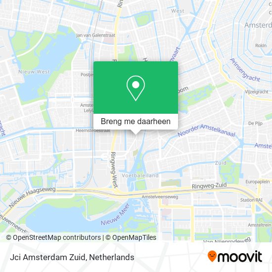 Jci Amsterdam Zuid kaart