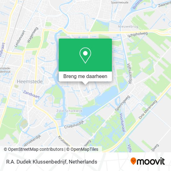R.A. Dudek Klussenbedrijf kaart