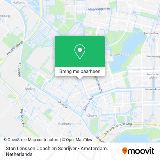Stan Lenssen Coach en Schrijver - Amsterdam kaart