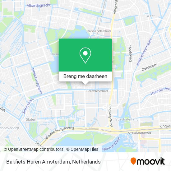 Bakfiets Huren Amsterdam kaart