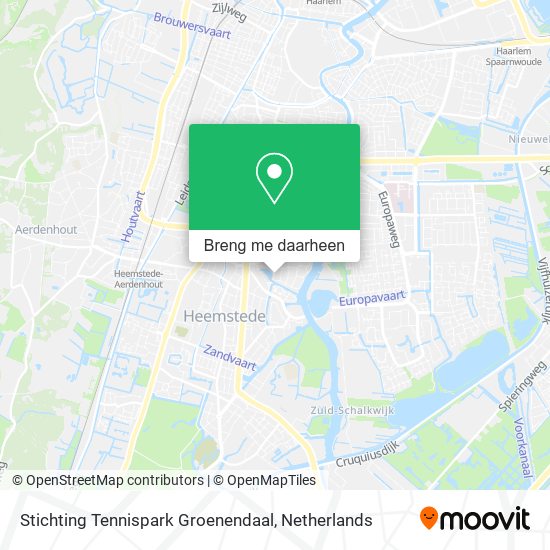 Stichting Tennispark Groenendaal kaart