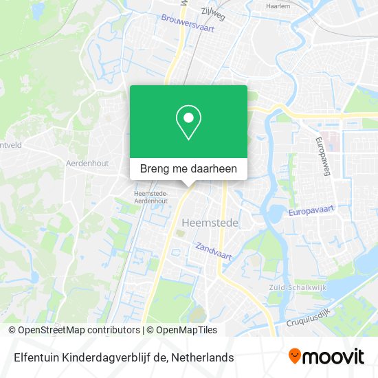 Elfentuin Kinderdagverblijf de kaart