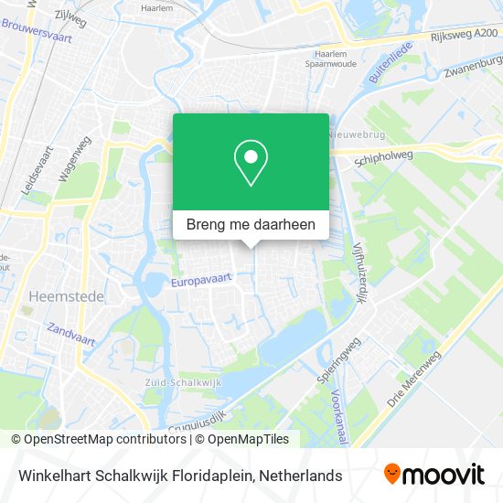 Winkelhart Schalkwijk Floridaplein kaart