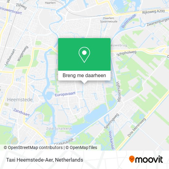 Taxi Heemstede-Aer kaart