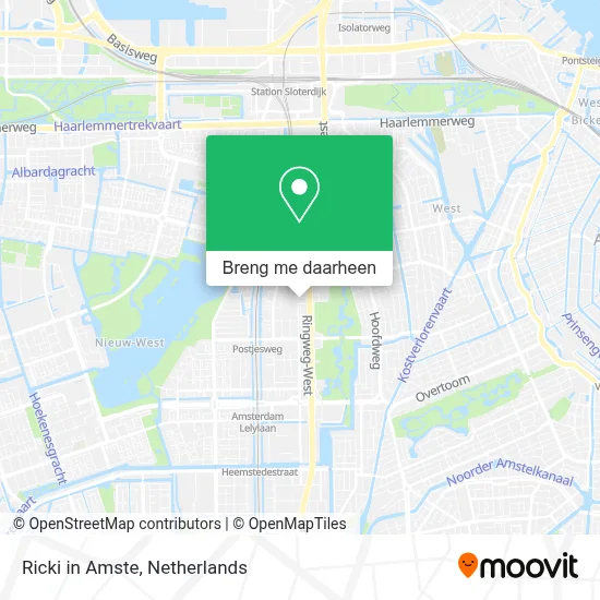 Ricki in Amste kaart