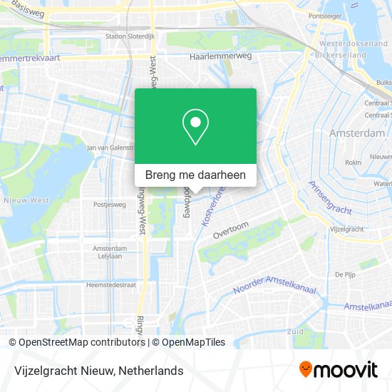 Vijzelgracht Nieuw kaart