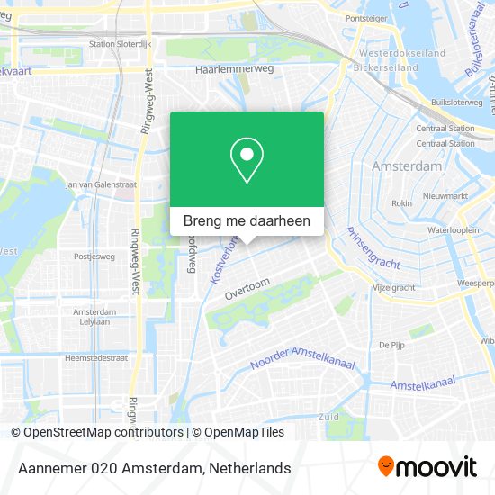 Aannemer 020 Amsterdam kaart