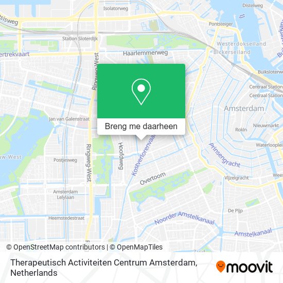 Therapeutisch Activiteiten Centrum Amsterdam kaart