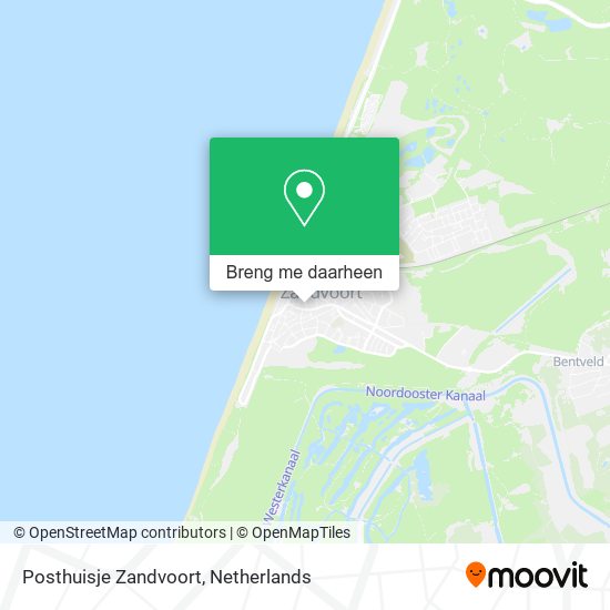 Posthuisje Zandvoort kaart