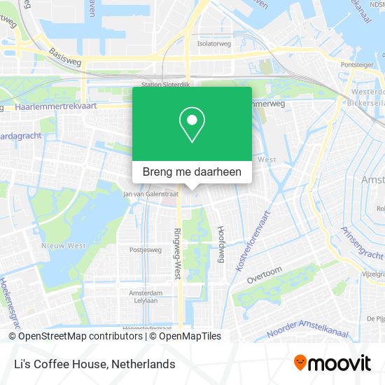 Li's Coffee House kaart