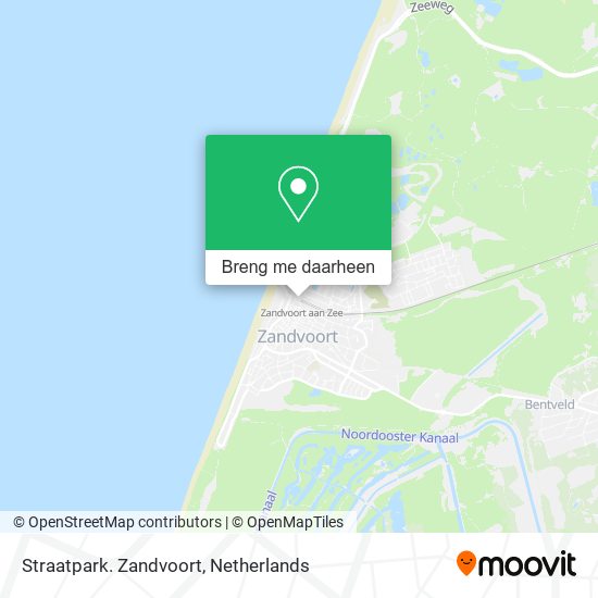 Straatpark. Zandvoort kaart