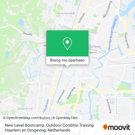 New Level Bootcamp, Outdoor Conditie Training Haarlem en Omgeving kaart