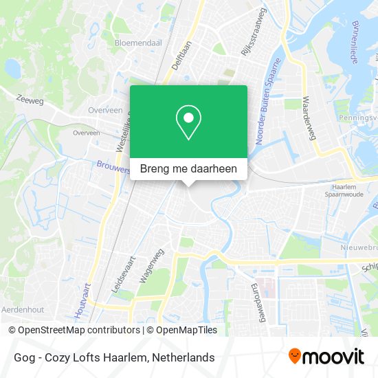 Gog - Cozy Lofts Haarlem kaart