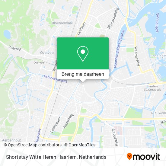 Shortstay Witte Heren Haarlem kaart