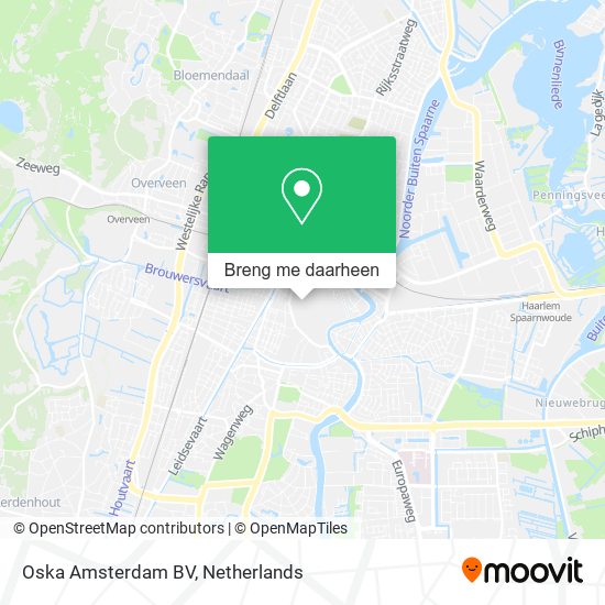 Oska Amsterdam BV kaart