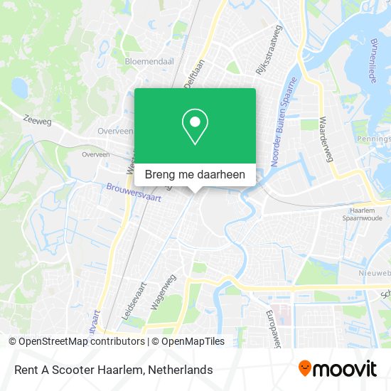 Rent A Scooter Haarlem kaart