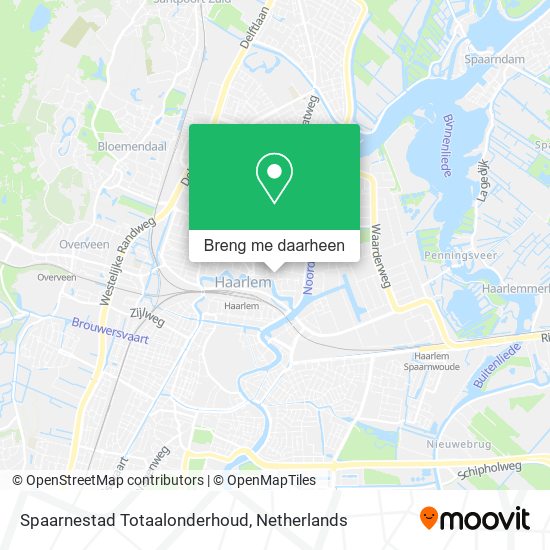 Spaarnestad Totaalonderhoud kaart