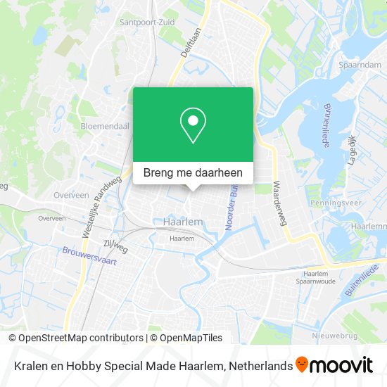 Kralen en Hobby Special Made Haarlem kaart